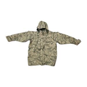 US AIR FORCE MILITARY GORE-TEX PARKA ABU TIGER STRIPE CAMO JACKET SIZE LARGE